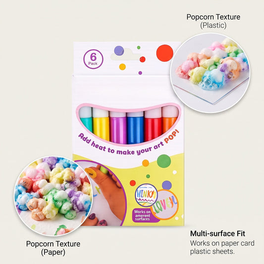 Nigwmere Popcorn Expansion Pen Silky Smooth and Easy to Color Creating a 3D Effect