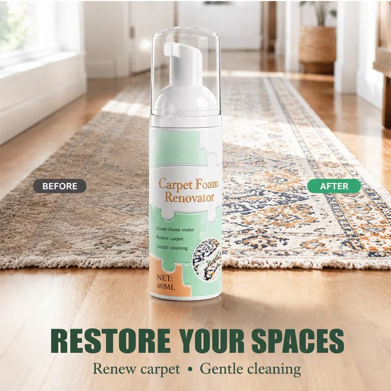 Waterless Carpet Foam Stain Remover with Towel