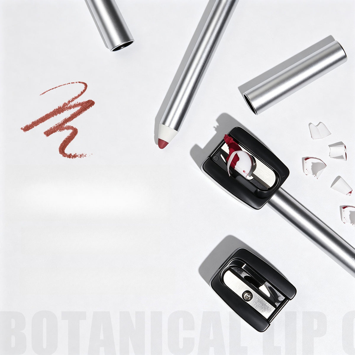 Eight color matte lipliner Non stick cup nude lipstick pen