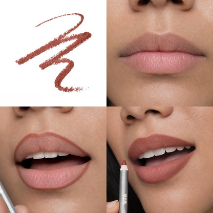 Eight color matte lipliner Non stick cup nude lipstick pen