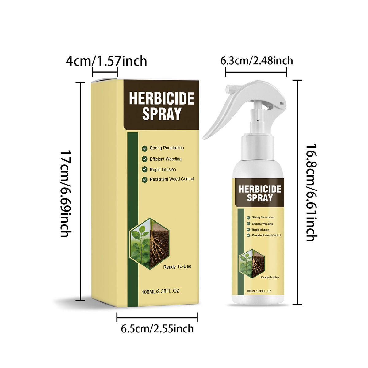 Herbicide spray fast herbicide